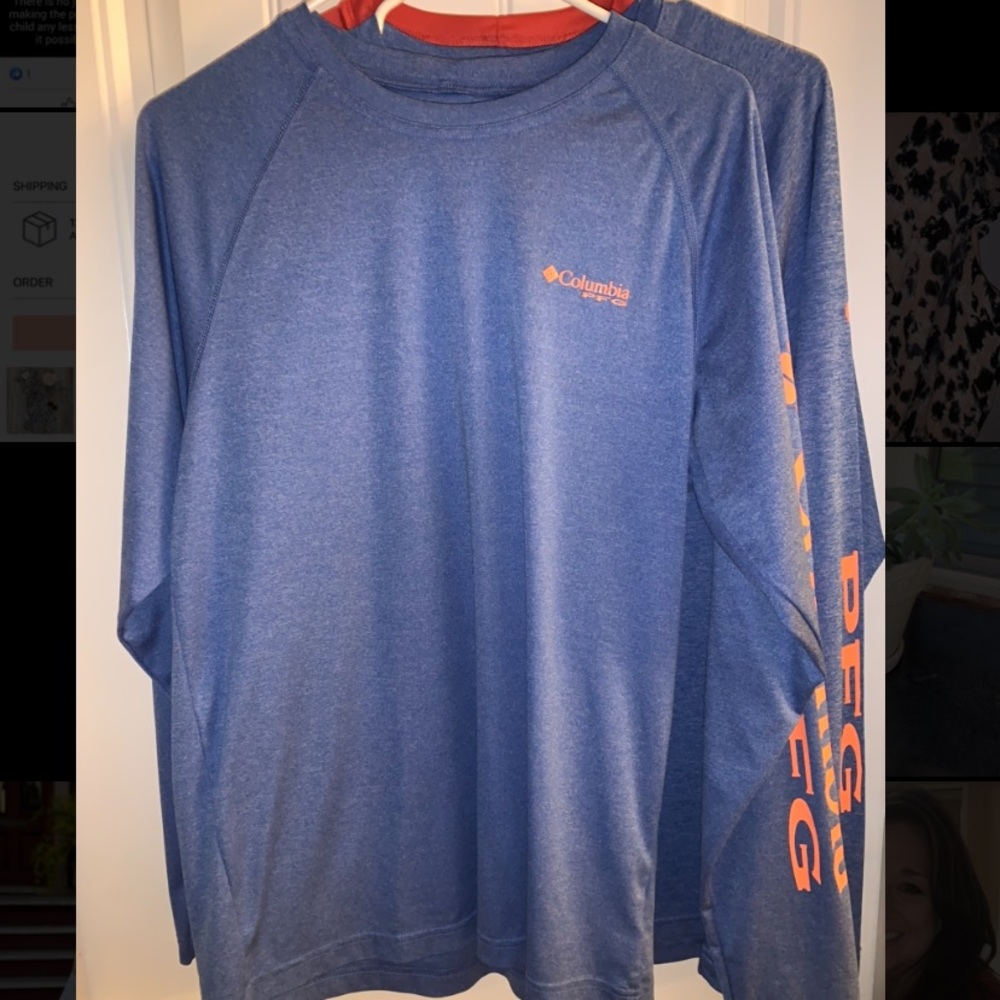 Blue and orange PGF Columbia long sleeve